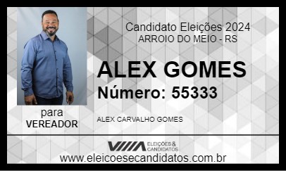 Candidato ALEX GOMES 2024 - ARROIO DO MEIO - Eleições