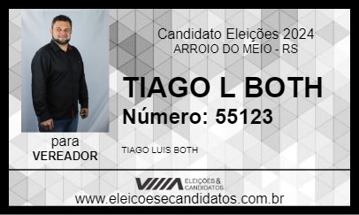 Candidato TIAGO L BOTH 2024 - ARROIO DO MEIO - Eleições