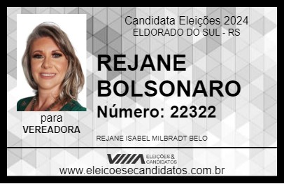 Candidato REJANE BELO 2024 - ELDORADO DO SUL - Eleições