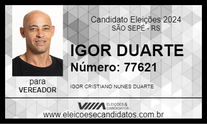 Candidato IGOR DUARTE 2024 - SÃO SEPÉ - Eleições