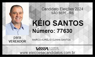 Candidato KÉIO SANTOS 2024 - SÃO SEPÉ - Eleições