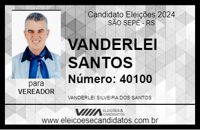 Candidato VANDERLEI SANTOS 2024 - SÃO SEPÉ - Eleições