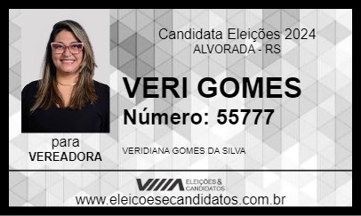 Candidato VERI GOMES 2024 - ALVORADA - Eleições