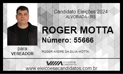 Candidato ROGER MOTTA 2024 - ALVORADA - Eleições