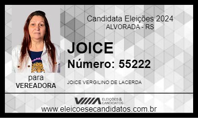 Candidato JOICE 2024 - ALVORADA - Eleições