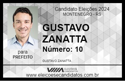 Candidato GUSTAVO ZANATTA 2024 - MONTENEGRO - Eleições