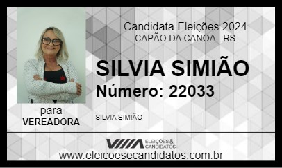 Candidato SILVIA SIMIÃO 2024 - CAPÃO DA CANOA - Eleições