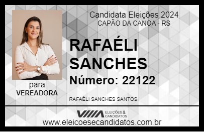 Candidato RAFAÉLI SANCHES 2024 - CAPÃO DA CANOA - Eleições