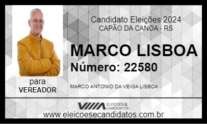 Candidato MARCO LISBOA 2024 - CAPÃO DA CANOA - Eleições