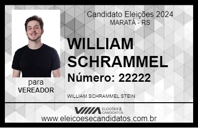 Candidato WILLIAM SCHRAMMEL 2024 - MARATÁ - Eleições