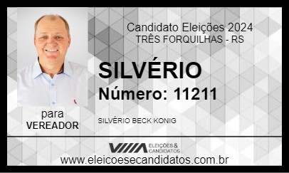 Candidato SILVÉRIO 2024 - TRÊS FORQUILHAS - Eleições