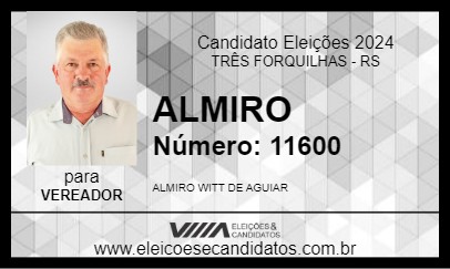 Candidato ALMIRO 2024 - TRÊS FORQUILHAS - Eleições