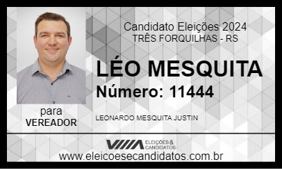 Candidato LÉO MESQUITA 2024 - TRÊS FORQUILHAS - Eleições