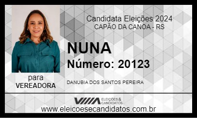 Candidato NUNA 2024 - CAPÃO DA CANOA - Eleições