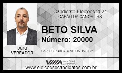 Candidato BETO SILVA 2024 - CAPÃO DA CANOA - Eleições