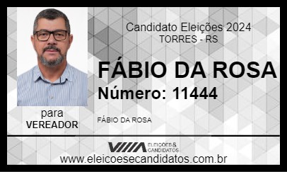 Candidato FÁBIO DA ROSA 2024 - TORRES - Eleições