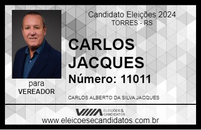 Candidato CARLOS JACQUES 2024 - TORRES - Eleições