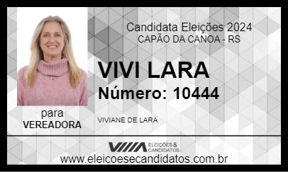 Candidato VIVI LARA 2024 - CAPÃO DA CANOA - Eleições