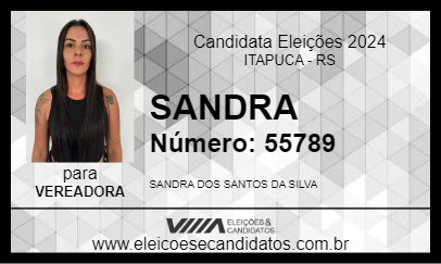 Candidato SANDRA 2024 - ITAPUCA - Eleições