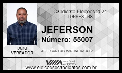 Candidato JEFERSON 2024 - TORRES - Eleições