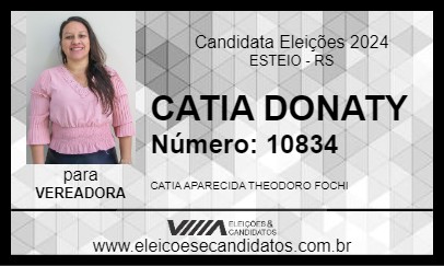 Candidato CATIA DONATY 2024 - ESTEIO - Eleições