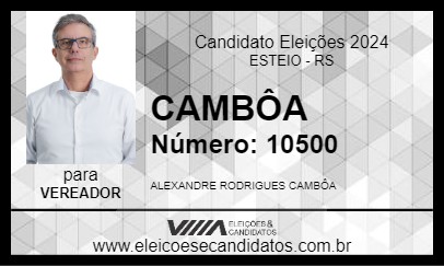 Candidato CAMBÔA 2024 - ESTEIO - Eleições