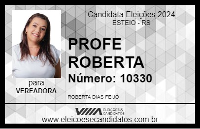 Candidato PROFE ROBERTA 2024 - ESTEIO - Eleições