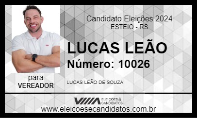 Candidato LUCAS LEÃO 2024 - ESTEIO - Eleições