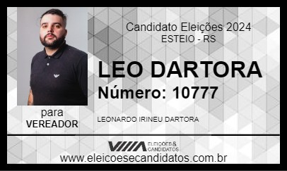 Candidato LEO DARTORA 2024 - ESTEIO - Eleições