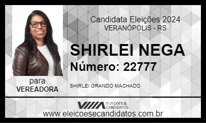 Candidato SHIRLEI NEGA 2024 - VERANÓPOLIS - Eleições