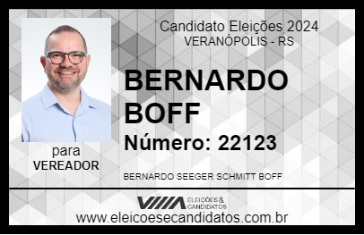 Candidato BERNARDO BOFF 2024 - VERANÓPOLIS - Eleições