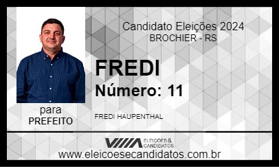 Candidato FREDI 2024 - BROCHIER - Eleições