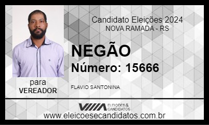 Candidato NEGÃO 2024 - NOVA RAMADA - Eleições