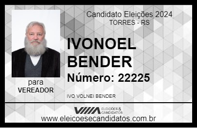 Candidato IVONOEL BENDER 2024 - TORRES - Eleições