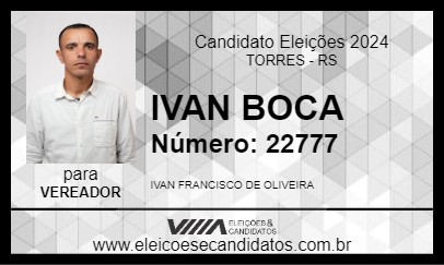 Candidato IVAN BOCA 2024 - TORRES - Eleições