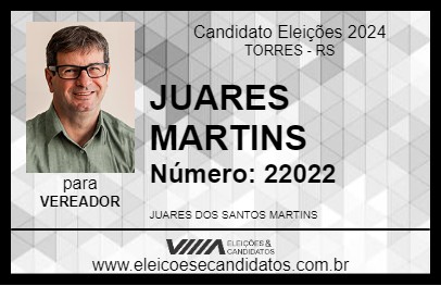 Candidato JUARES MARTINS 2024 - TORRES - Eleições