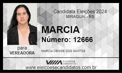 Candidato MARCIA 2024 - MIRAGUAÍ - Eleições