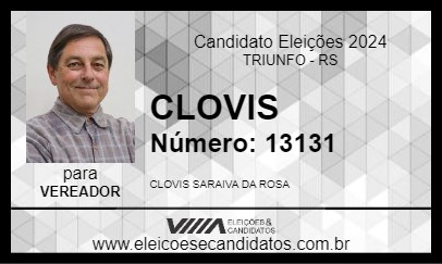 Candidato CLOVIS 2024 - TRIUNFO - Eleições