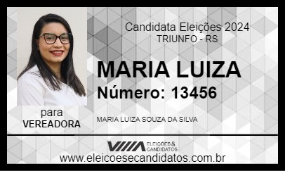 Candidato MARIA LUIZA 2024 - TRIUNFO - Eleições