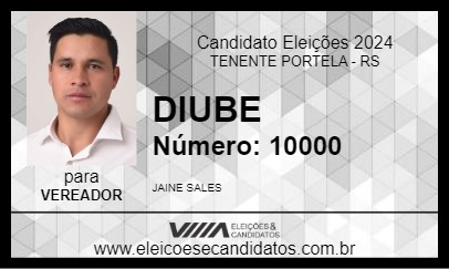 Candidato DIUBE 2024 - TENENTE PORTELA - Eleições