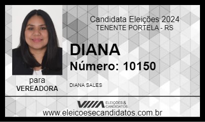 Candidato DIANA 2024 - TENENTE PORTELA - Eleições