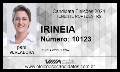 Candidato IRINEIA 2024 - TENENTE PORTELA - Eleições