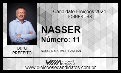 Candidato NASSER 2024 - TORRES - Eleições