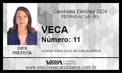 Candidato VECA 2024 - PEDRAS ALTAS - Eleições