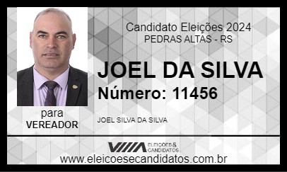 Candidato JOEL DA SILVA 2024 - PEDRAS ALTAS - Eleições