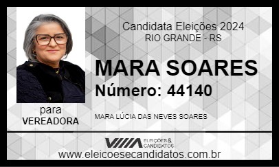 Candidato MARA SOARES 2024 - RIO GRANDE - Eleições