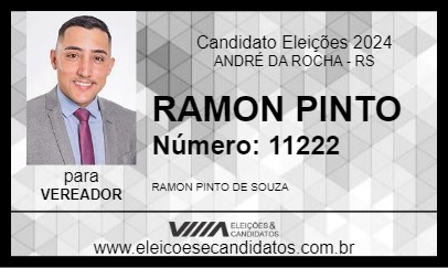 Candidato RAMON PINTO 2024 - ANDRÉ DA ROCHA - Eleições