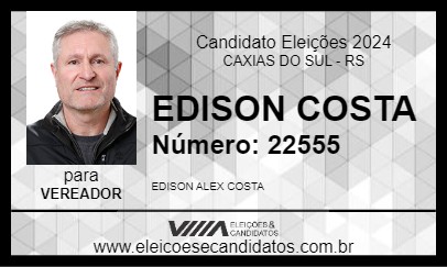 Candidato EDISON COSTA 2024 - CAXIAS DO SUL - Eleições