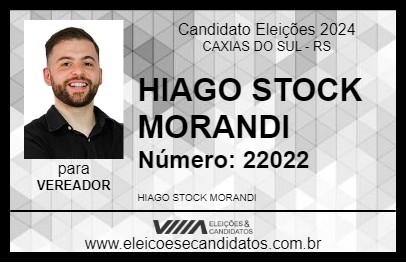 Candidato HIAGO MORANDI 2024 - CAXIAS DO SUL - Eleições