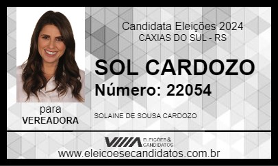 Candidato SOL CARDOZO 2024 - CAXIAS DO SUL - Eleições